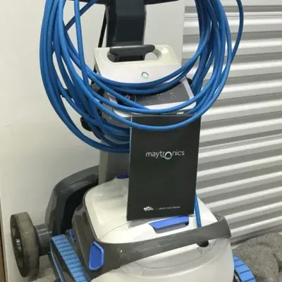 Maytronics Dolphin S200 Robotic Pool Cleaner with Caddy