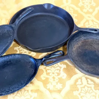 (4) Vintage Cast-Iron Skillets
