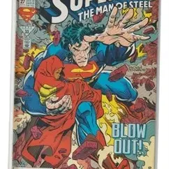 DC Comics Superman: The Man of Steel #27 comic book, published in November 1993, stored in a protective sleeve.