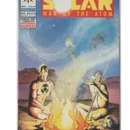 Valiant Comics Solar Man of the Atom #27 comic book, published November 1993, preserved in a protective sleeve.