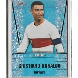 Leaf Cristiano Ronaldo Legend soccer trading card, encased in a hard plastic protective magnetic holder.