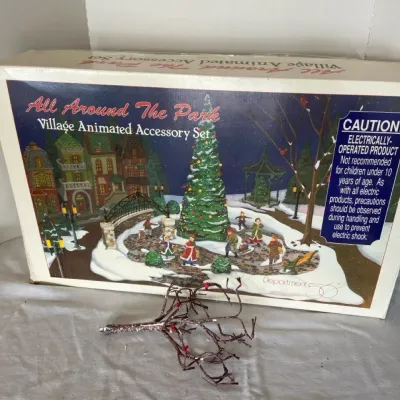 Department 56 All Around The Park Village Animated Accessory Set