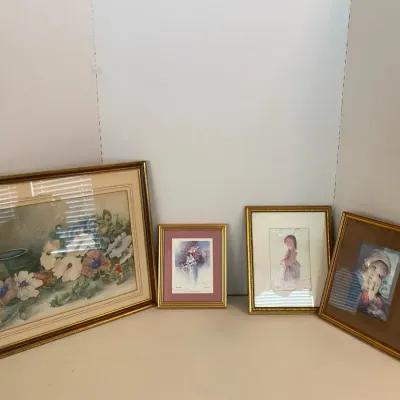 Three Signed Prints And A Lovely Floral