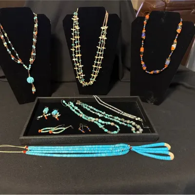 Assorted Turquoise Colored Jewelry