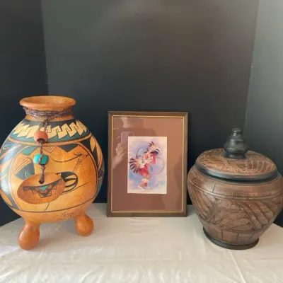 Signed Pottery & Art