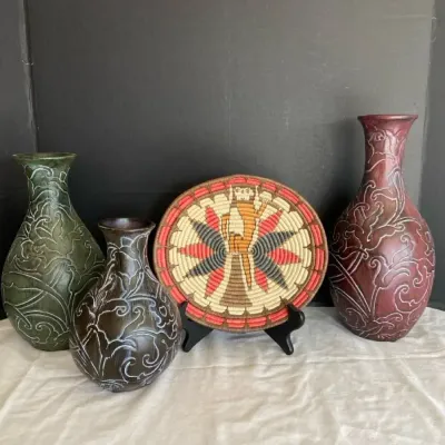 Woven Art & Decorative Vases