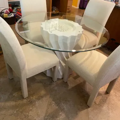 Round Glass Kitchen Table And Chairs
