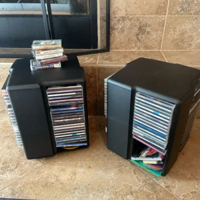 Rotating CD Displays & Music