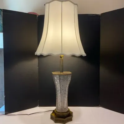 Cut Crystal Or Glass Lamp