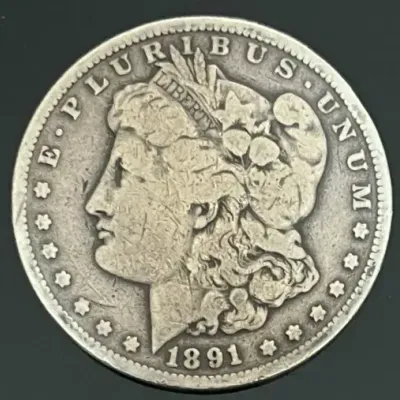 1891 Carson City Mint Morgan Silver Dollar