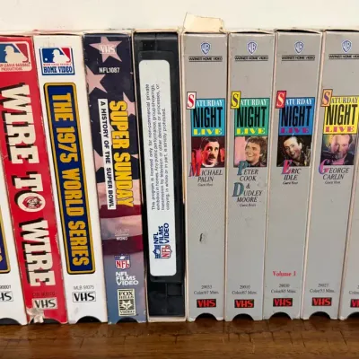 12 - Vintage 1970’s VHS Tapes, Pete Rose, Saturday Night Live, Reds World Series & More