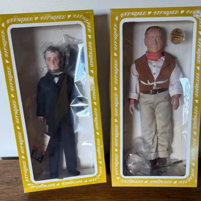 2 - Vintage Collectible Effanbee Dolls, John Wayne & Abraham Lincoln