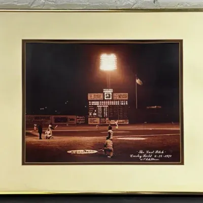 WF Schildman Photograph "The Last Pitch-Crosley Field, 6-24-1970"