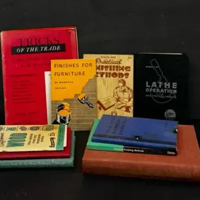 Vintage Lathe Operation + Antique Furniture / Furniture Refinishing Books