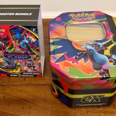 2017-2022 280 Holographic/Foil & 100 Basic Pokemon Cards In Collectible Tin