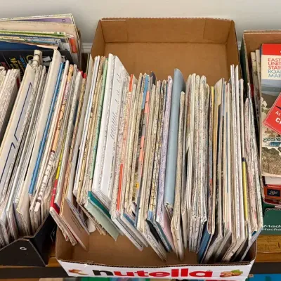 Large Collection Of Vintage Road & Travel Maps, Gas Advertising 