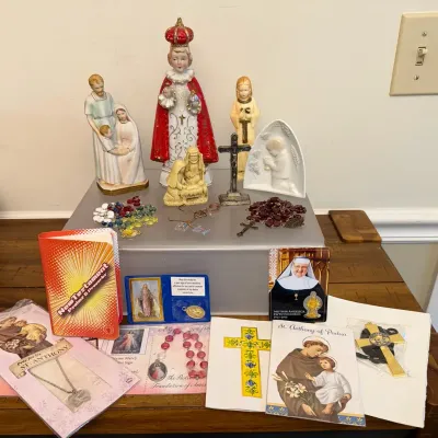 Collection Of Vintage Religious Items 