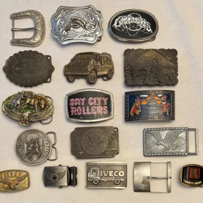 Collection Of Vintage Belt Buckles