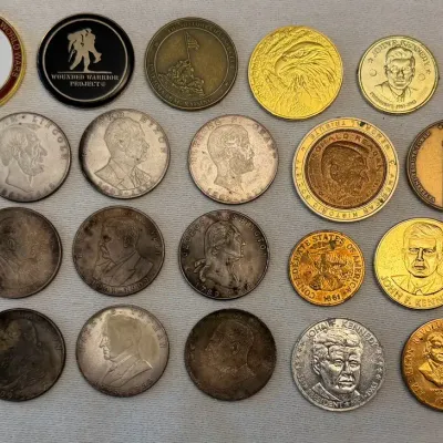 Collection Of Presidents, Commemorative, Memorial Tokens And Other Tokens