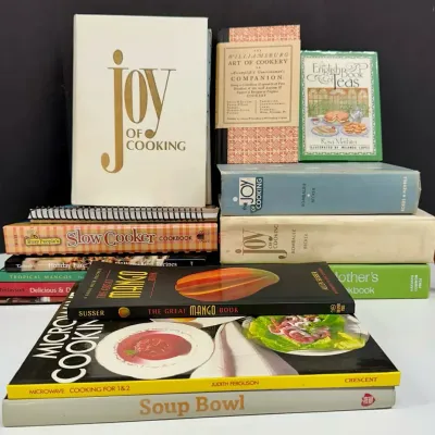 Cook Book Lot Joy Of Cooking And Soup Bowl 