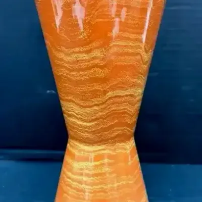 Vintage McCoy “Orange Harmony” Pottery Vase 