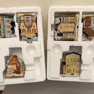 6 - Hummel Bavarian Village Heirloom Porcelain Ornaments #1