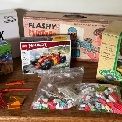 Collection Of Vintage Toys, Legos, Star Trek, He Man & More