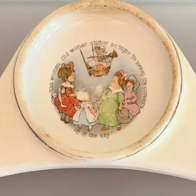1912 Underwood High Chair Baby Plate