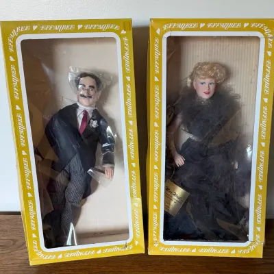 2 - Vintage Collectible Effanbee Dolls, Mae West & Groucho Marx