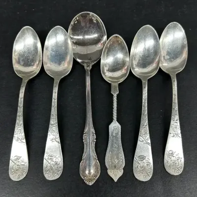 Sterling Silver Teasspoons w/ Duhme & Co., Others