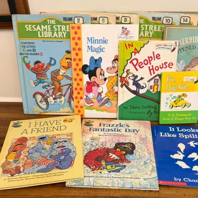 Collection Of Vintage Children’s Books, Sesame Street 
