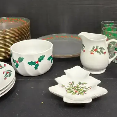 Holly Berry Serving Pieces