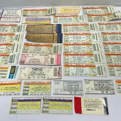 Vintage Concert Tickets - Fleetwood Mac, Simon & Garfunkel, Bob Dylan, Jimmy Buffet, & More