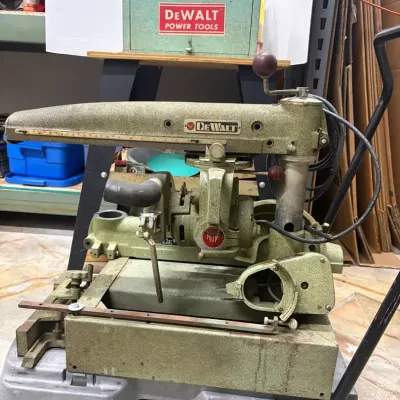 Vintage DeWalt Cast Iron Radial Arm Saw