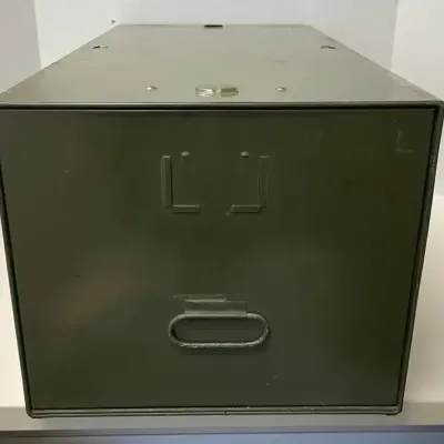 Vintage Metal Portable Filing Drawer