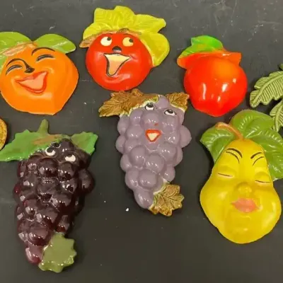 Vintage Fruit Chalkware