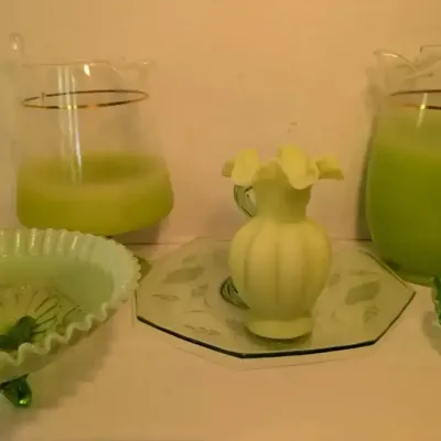 Green Uranium Glass