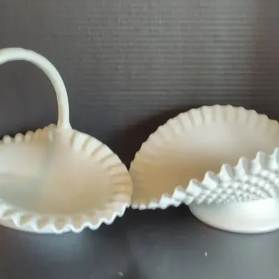 Hobnail Milk Glass Collection 07