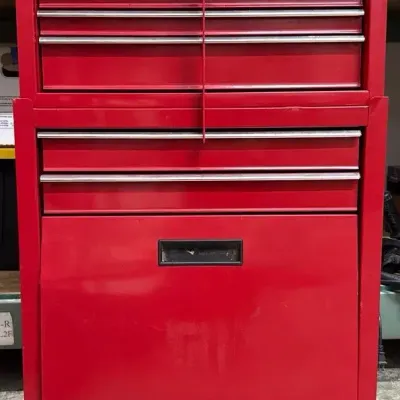 Tool Chest with Tools on Casters