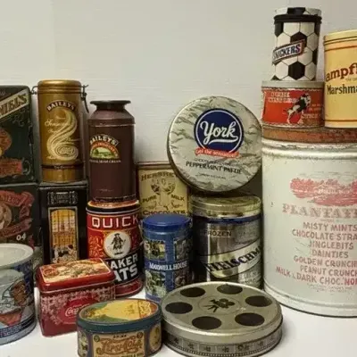 Assorted Vintage Advertising Tins 