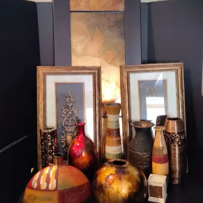 Rustic Metallic Decor Lot 12pc