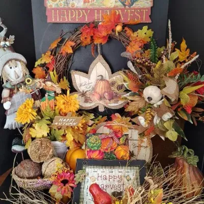 Large Fall & Thanksgiving Décor Lot