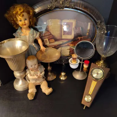 Antique Treasures And Vintage Collectibles 9pc Lot