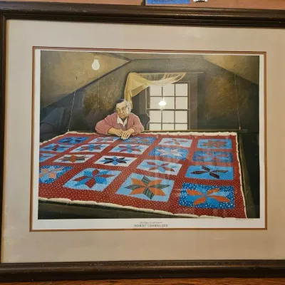 Robert Timberlake “Mrs. Edna Shoaf Dorsett” Framed Print – Signed
