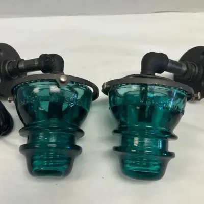 Pair Of Insulator Wall Mount Lamps (2)