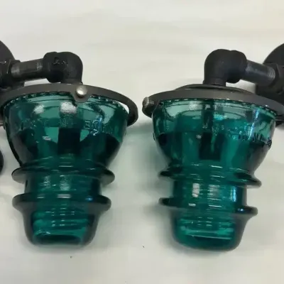 Pair Of Insulator Wall Mount Lamps (2)