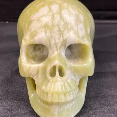 Phoenix Jasper Carved Skull