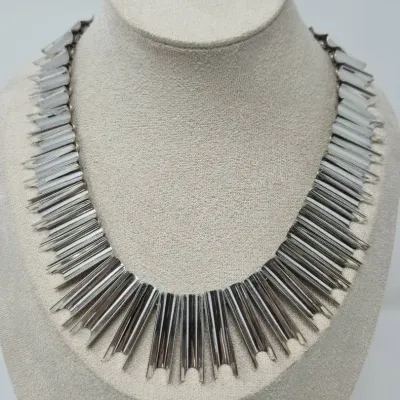 Vintage Mexico Taxco Sterling Silver 16" Choker Necklace  Approx. 108.87g