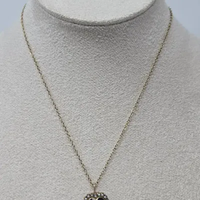 Vintage 1957 10K Yellow Gold Sigma Phi Epsilon Pearl Sweet Heart Badge/Pendant 15" Approx. 4.56g