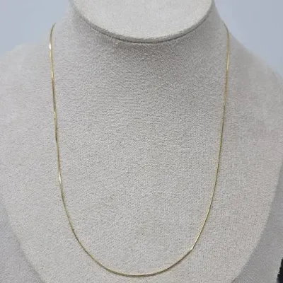 18K Yellow Gold Stamped 750 18" Snake Chain Necklace Approx. 3.26g
